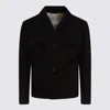 Lardini Black Leather Jacket In Black