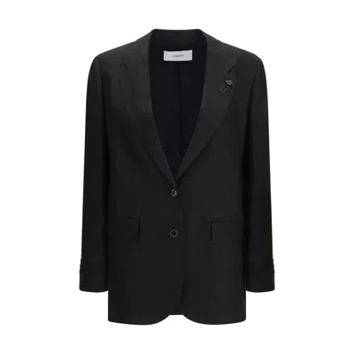 Lardini Black Linen Blazer
