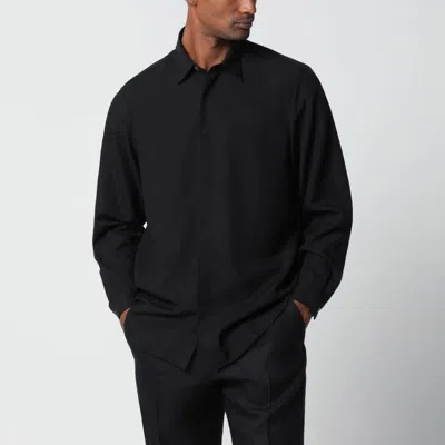 Lardini Black Linenblend Shirt