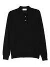 Lardini Black Long-sleeved Sweater In Black