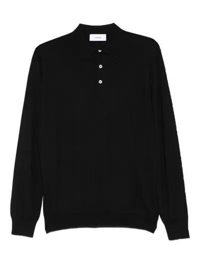 Lardini Black Long-sleeved Sweater