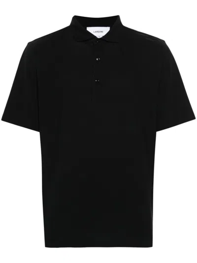 LARDINI BLACK POLO SHIRT