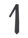 Lardini Black Silk Tie In Black
