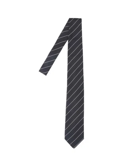 Lardini Black Silk Tie
