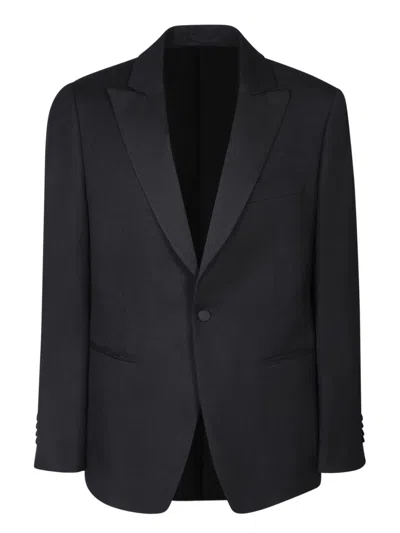 LARDINI LARDINI BLACK SINGLE BREASTED SUIT