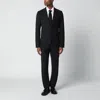 Lardini Black Singlebreasted Woolblend Suit In Black