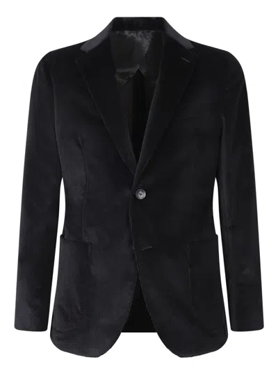 LARDINI BLACK VELVET JACKET