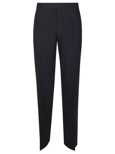 Lardini Black Virgin Wool Formal Pants