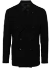 Lardini Black Wool Blazer In Black