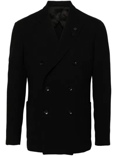 Lardini Black Wool Blazer