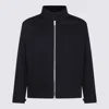 Lardini Wool Zip-front Bomber Jacket In Black
