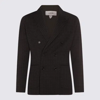 LARDINI BLACK WOOL KNITWEAR