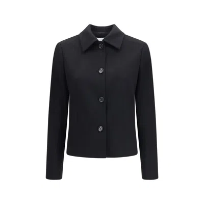 Lardini Black Wool Oves Aries Full-length Jacket