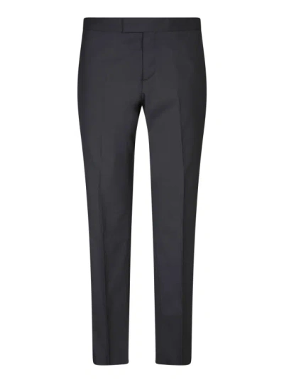 Lardini Black Wool Trousers