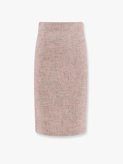 Lardini Blainef Multicolor Tweed Skirt In Pink