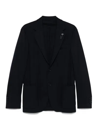 Lardini Giacca Uomo Easy Wear Drop 7 Reg In Blue