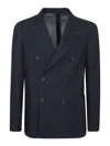 Lardini Wool-blend Jacket In Blue
