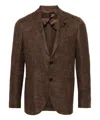 Lardini Einreihiges Sakko Mit Fallendem Revers In Brown