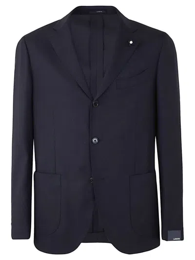 Lardini Blazer Jacket Special Line Drop 7 Reg Clothing In Black