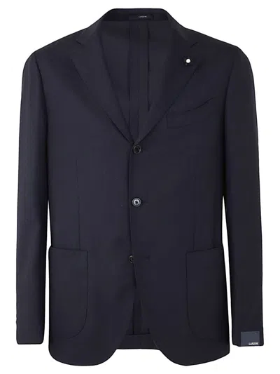 Lardini Blazer Jacket Special Line Drop 7 Reg Clothing In Black