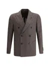 Lardini Blazer Jacket With Iconic Pin In 450