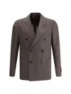 Lardini Blazer Jacket With Iconic Pin In 450