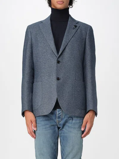 Lardini Single-breasted Jacket In Gray
