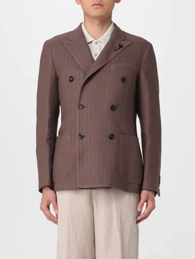 Lardini Blazer  Men Color Brown In Brown