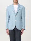 Lardini Blazer  Men Color Gnawed Blue In Gnawed Blue