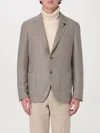 Lardini Classic Check Pattern Tailored Blazer In Rostbraun