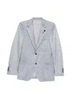 Lardini Single-breasted Buttoned Blazer In Blue