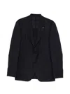 Lardini Blazer With Applied Pockets In Black