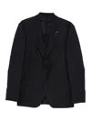 Lardini Blazer With Patch Pockets In Black