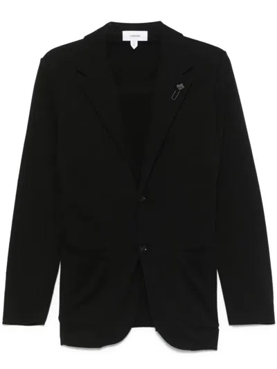 Lardini Blazer With Pin In Black