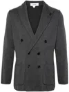 Lardini Man Knitted Jacket In Grey