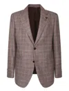 Lardini Sophisticated Blazer With Check Pattern And Tailored Fit In Multi