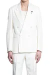 Lardini Blazer Doppiopetto In Twill Di Viscosa