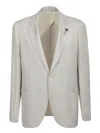 Lardini Structured Blazer With Front Pockets And Notch Lapel