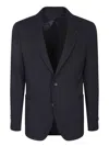 Lardini Boucle Fabric Jacket With Two-button Closure