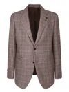 Lardini Sophisticated Blazer With Check Pattern And Tailored Fit In Multi