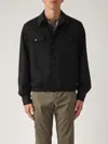Lardini Textured Wool Knit Jacket With Button Fastening And Flap Pockets In Nero