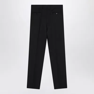 Lardini Navy Blue Wool Pants