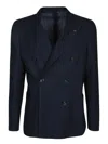 Lardini Blue Cotton Jacket In Blue