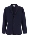 Lardini Blue Jacket With Classic Lapels And Button Fastening In Cotton Man In Blue
