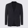 Lardini Tailored Single-breasted Blazer With Notch Lapel In Black