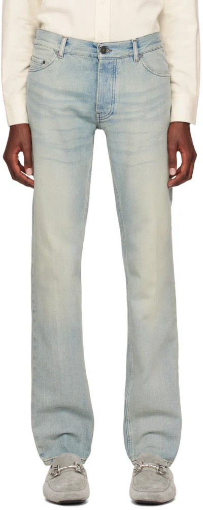 Lardini Blue Old Tea Jeans In 800