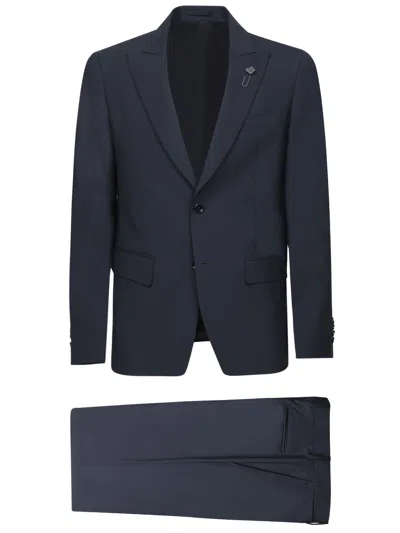 Lardini Blue Single Breasted Suit