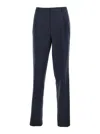 Lardini Blue Tailored Trousers With Double Pence In Virgin Wool Man In Blue