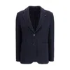 Lardini Wool Blazer In Blue
