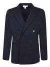 Lardini Blue Wool Cardigan Jacket In Blue